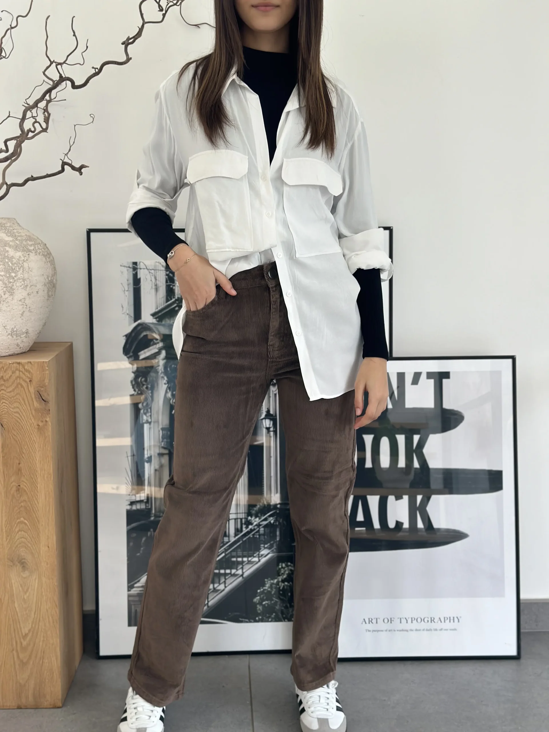pantalon velours côtelé TIBA