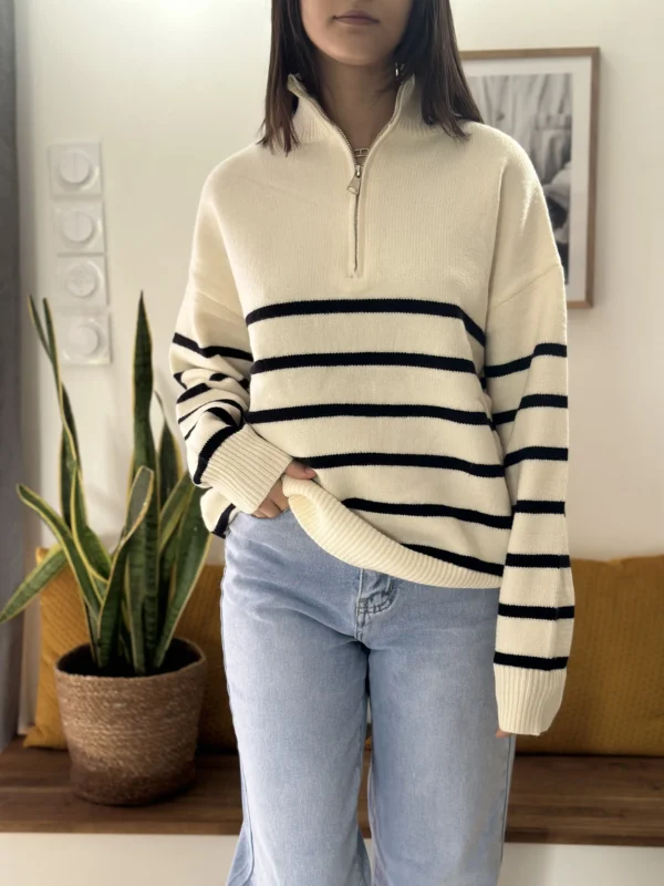 Pull marinière Ambre