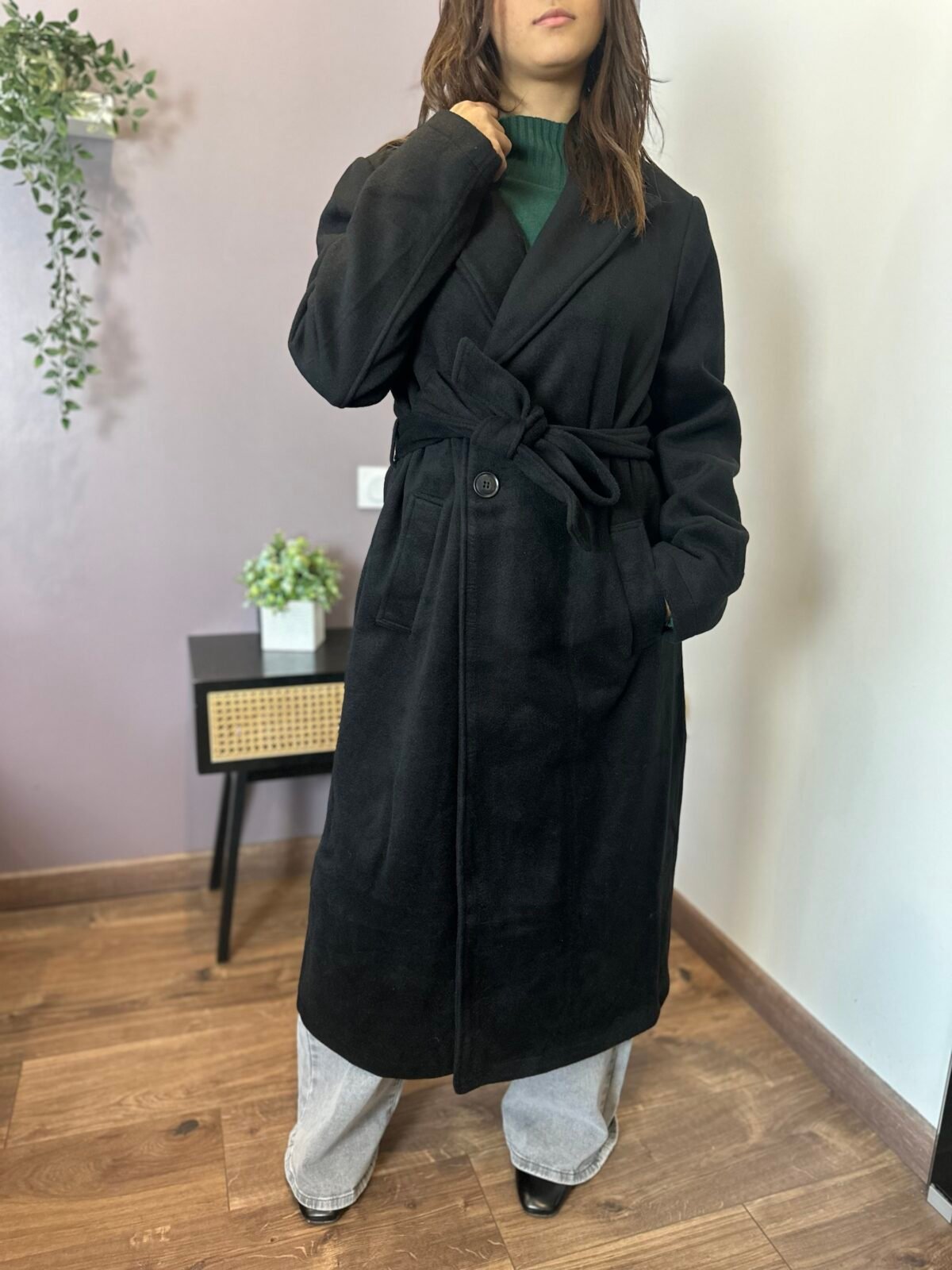 Manteau Zack noir – Image 2