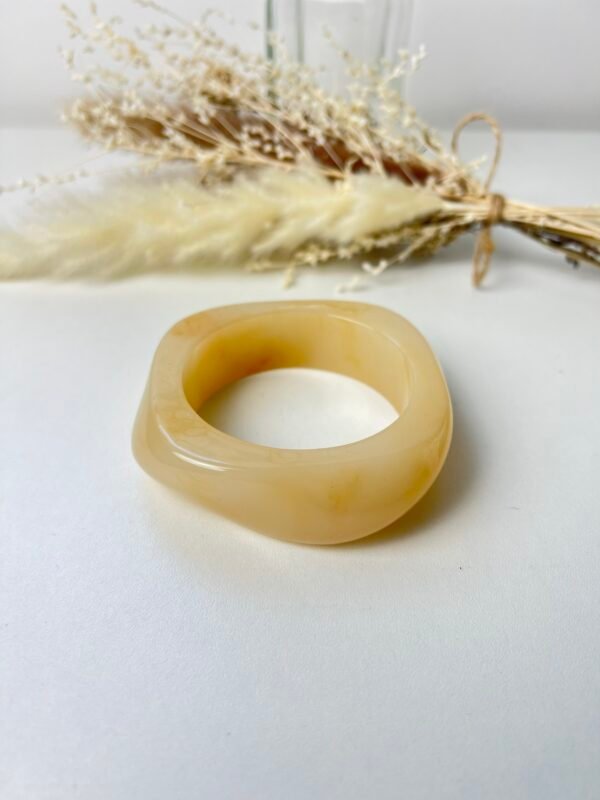 Bracelet résine ivoire