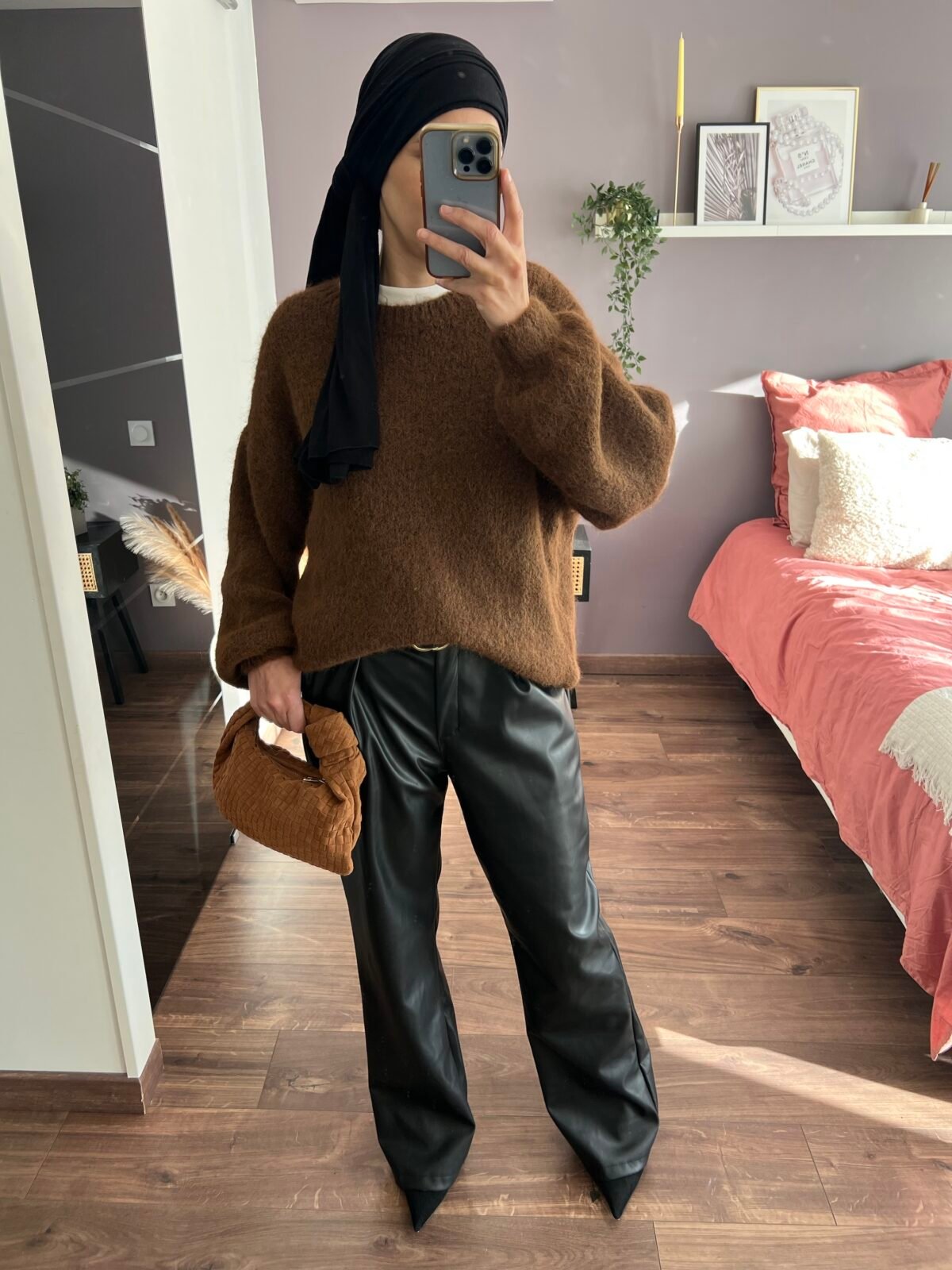 Pull laine brossée