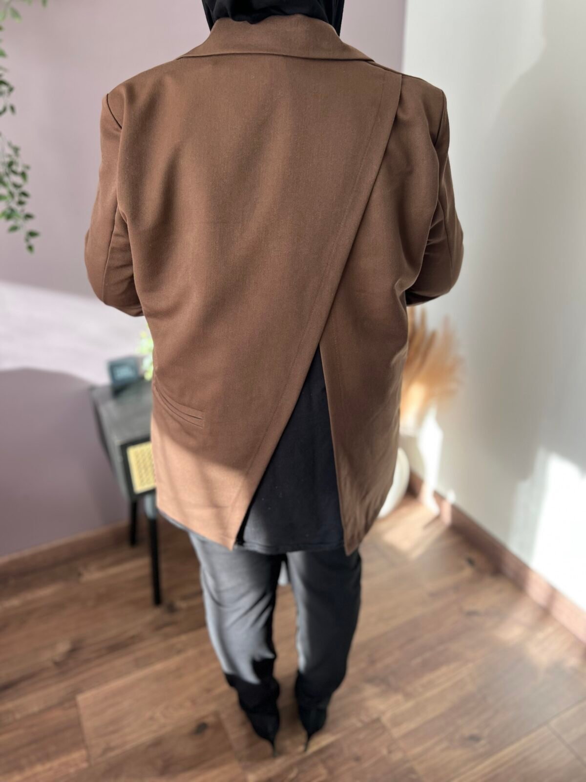 Blazer oversize fendu  – Image 4