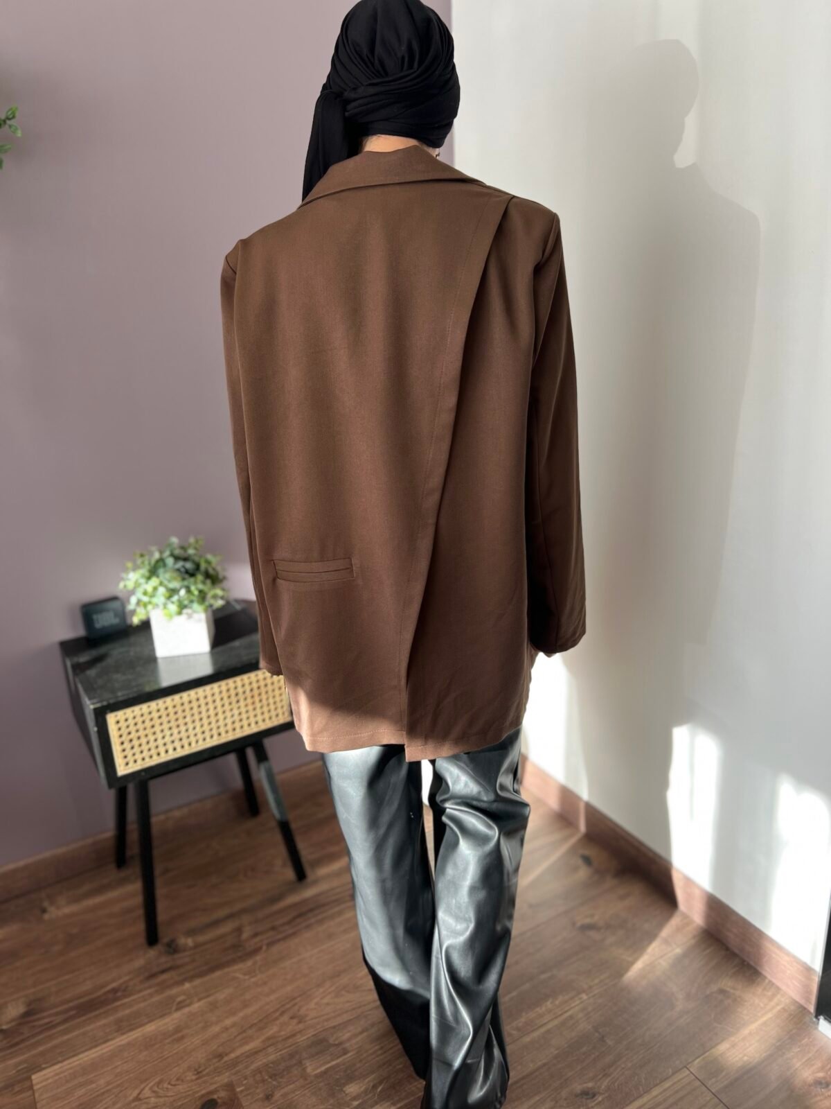 Blazer oversize fendu  – Image 2