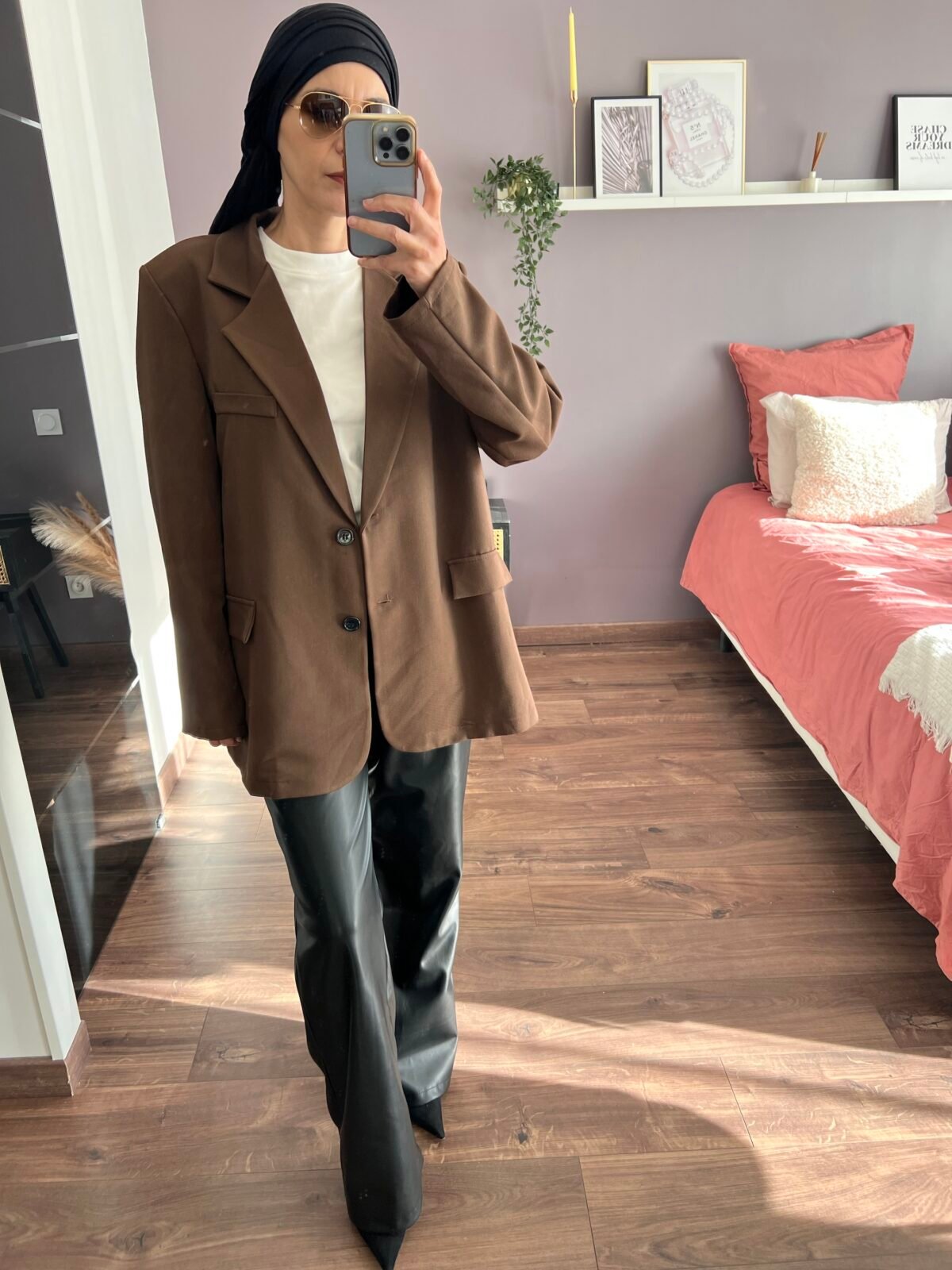 Blazer oversize fendu 