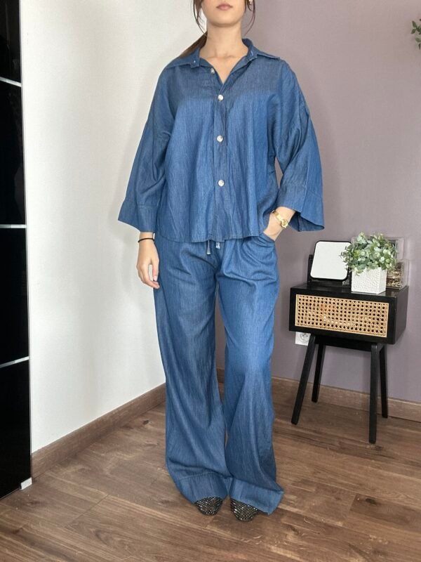 Ensemble Effet jean brut