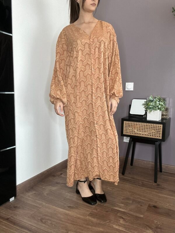 Robe iris camel