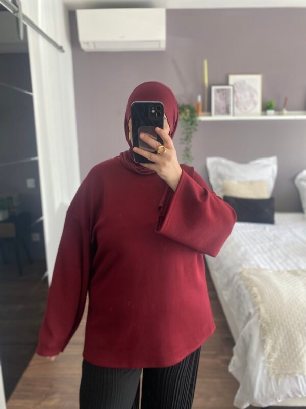 T-shirt oversize bordeaux