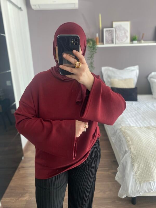 T-shirt oversize bordeaux