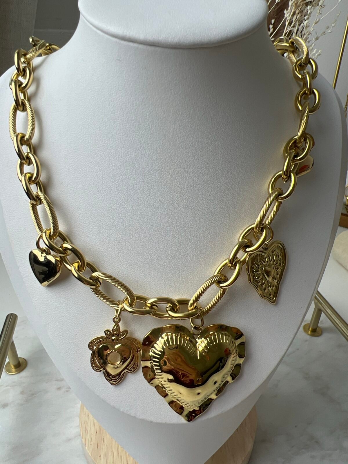 Collier breloque coeur