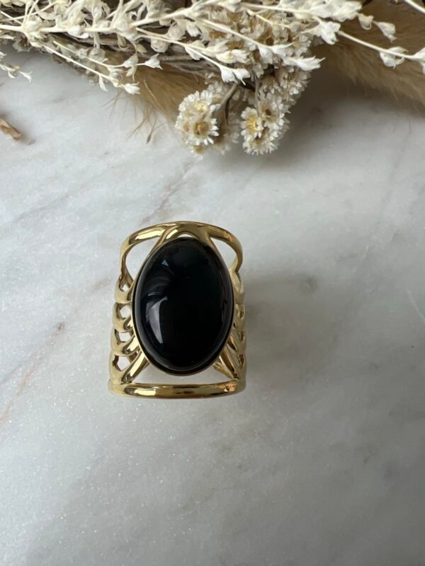 Bague Velours noir