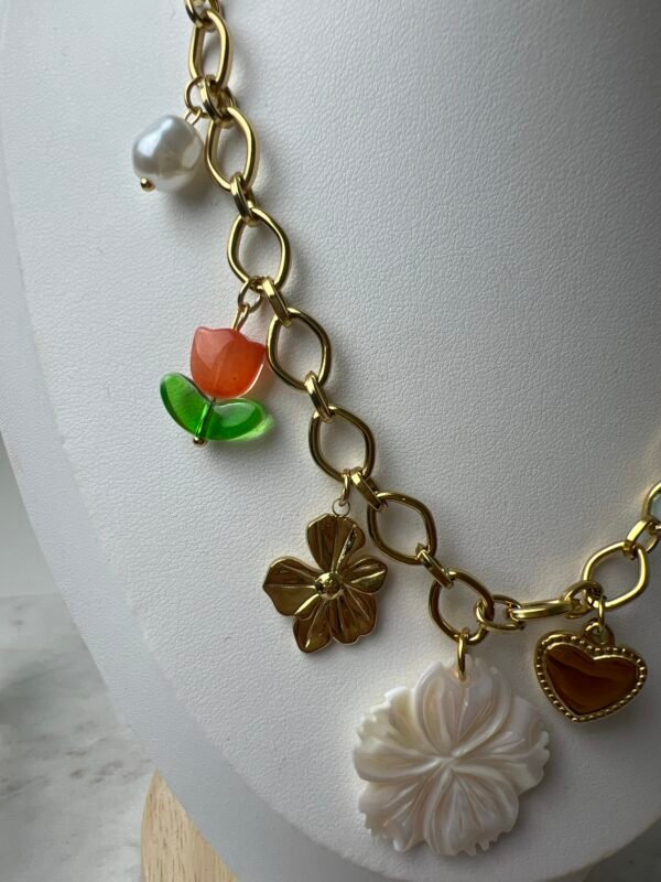 Collier breloque coloré