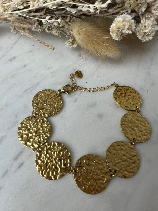 Bracelet Médaillons martelés