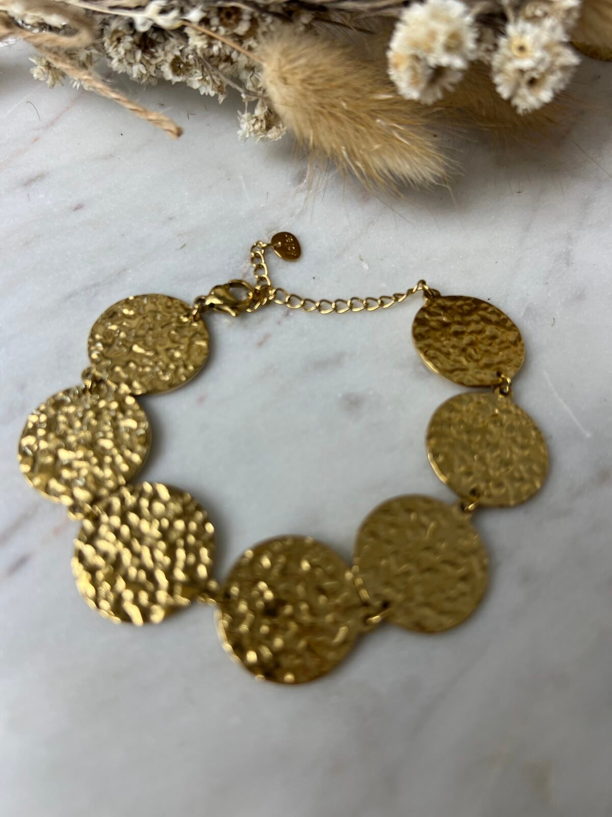Bracelet Médaillons martelés