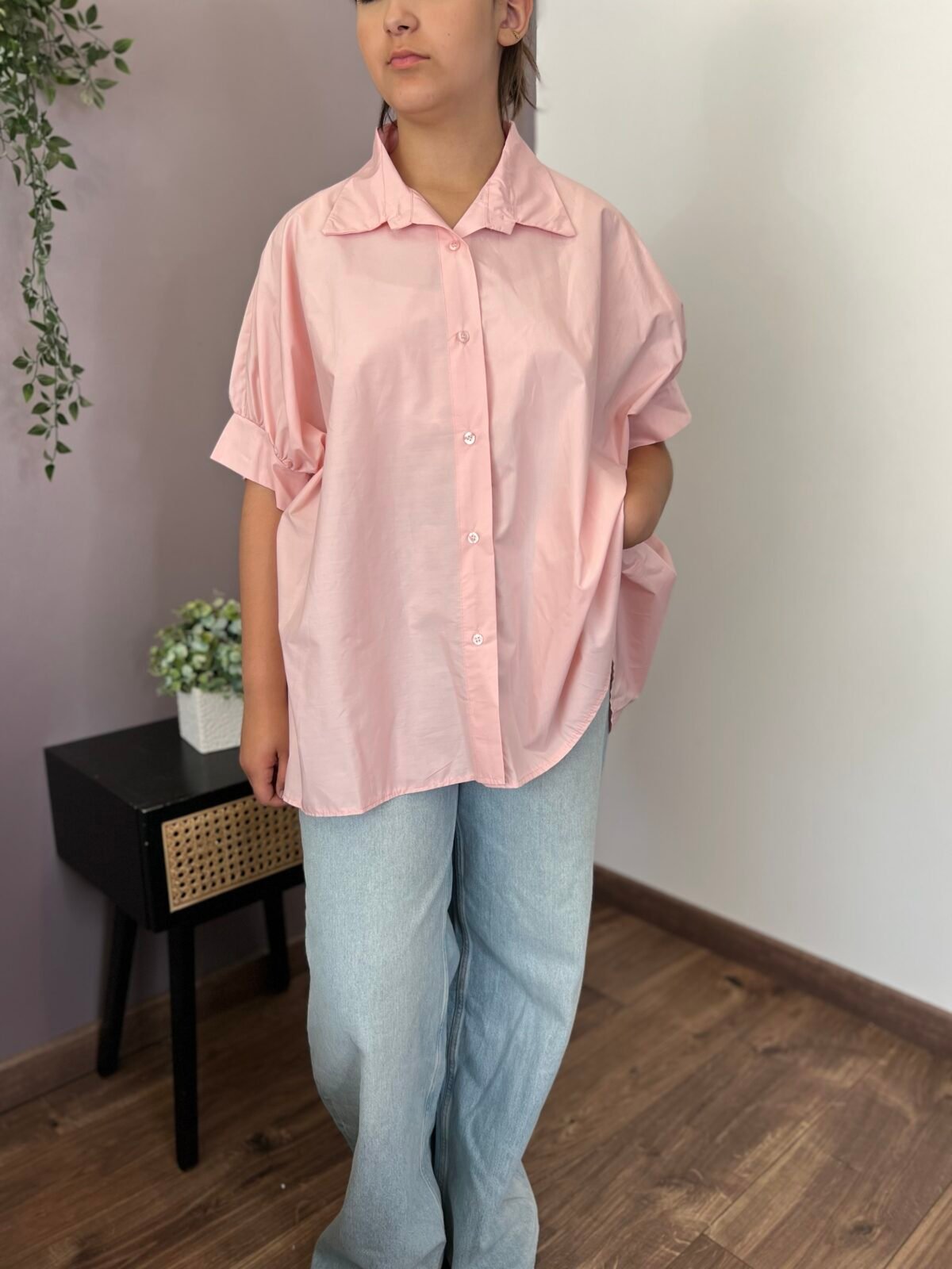 Chemise été rose