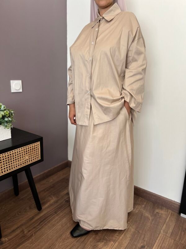 Ensemble Pauline taupe