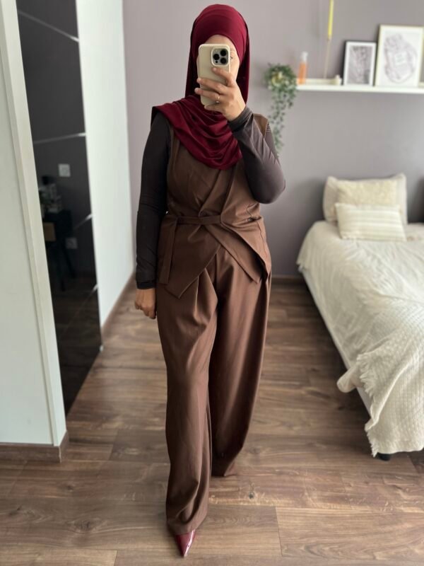 Ensemble tailleur chocolat