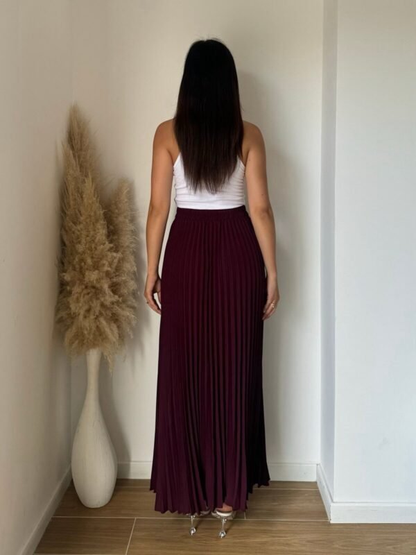 Jupe plissée Anna burgundy