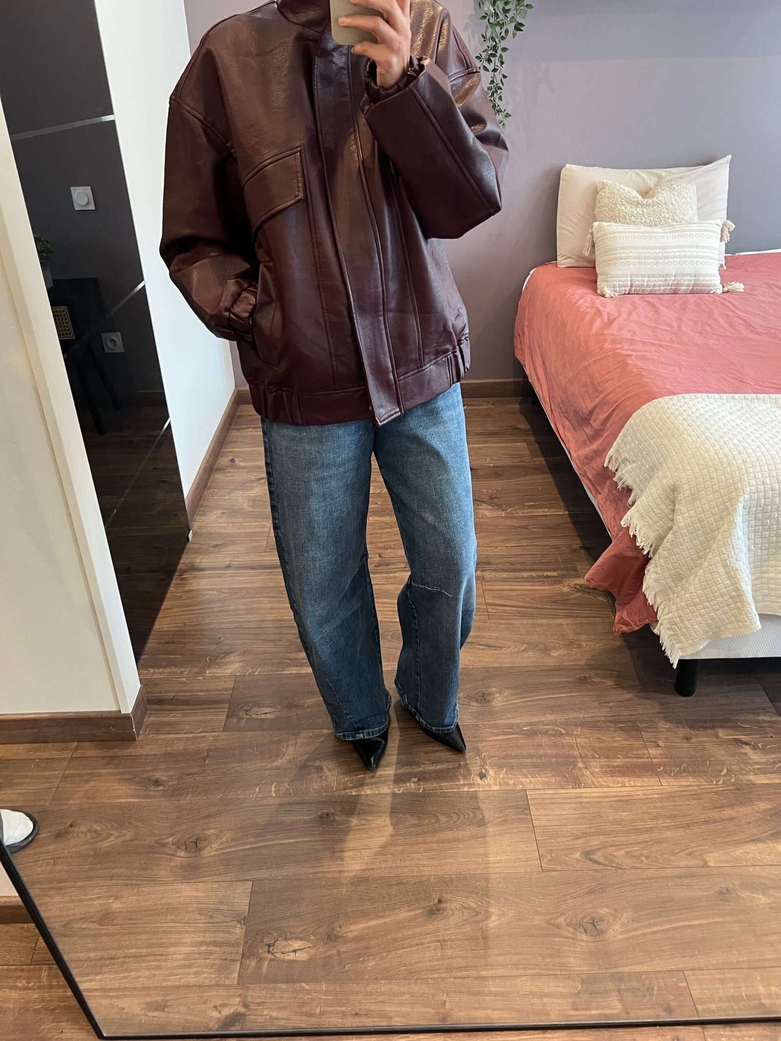 veste oversize Burgundy