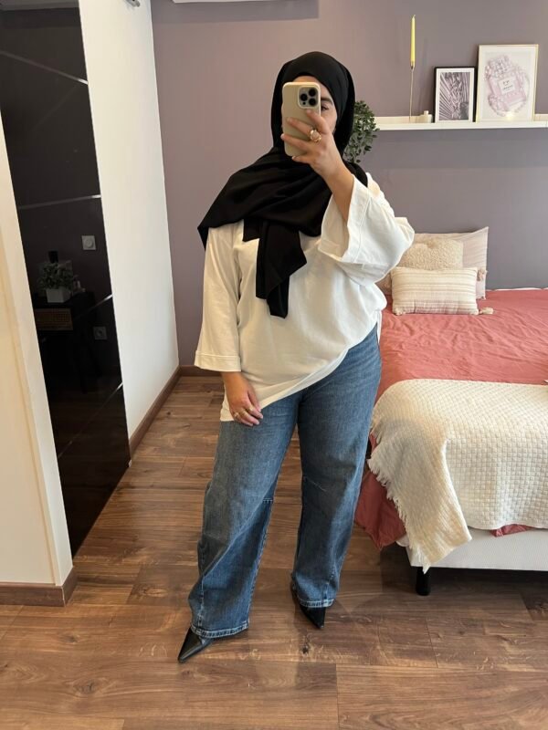 T-shirt oversize blanc