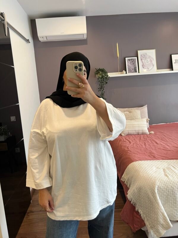 T-shirt oversize blanc