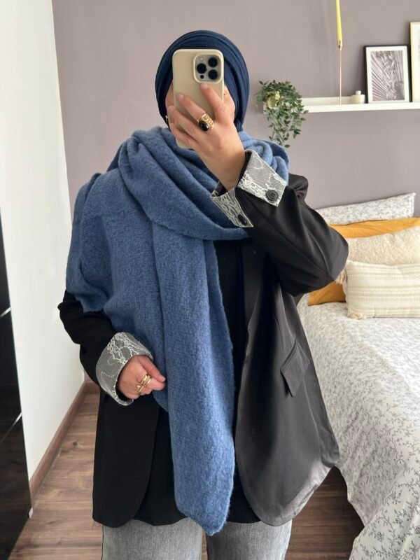 Echarpe Céline bleue