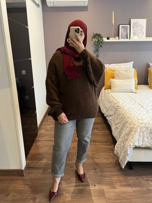 Jean mom Jeanne gris