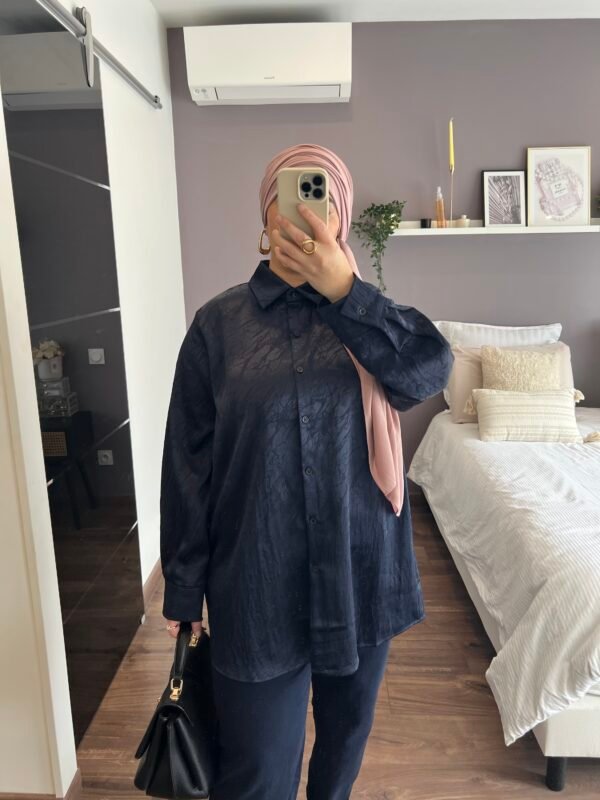 Chemise Leyla bleue nuit