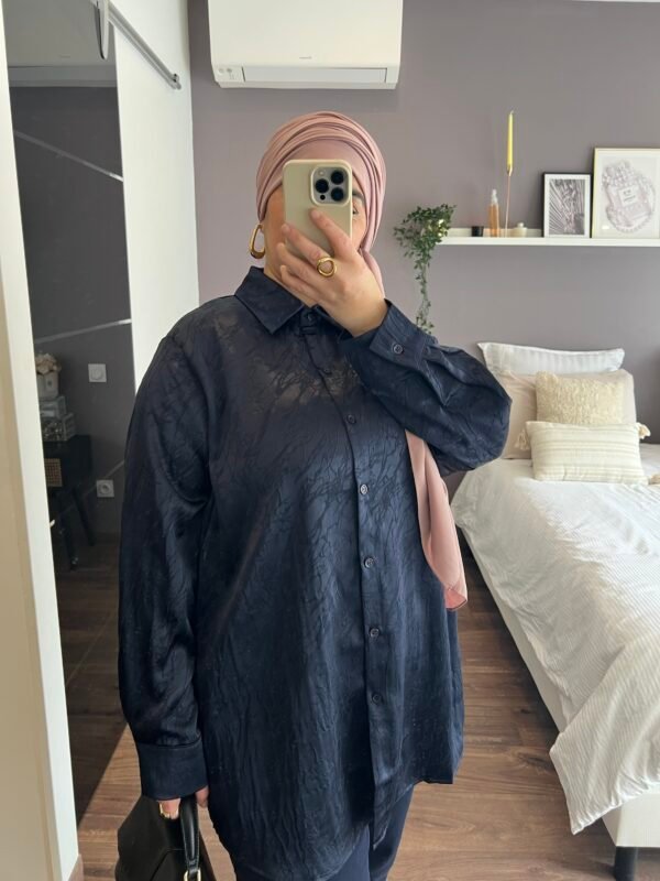 Chemise Leyla bleue nuit