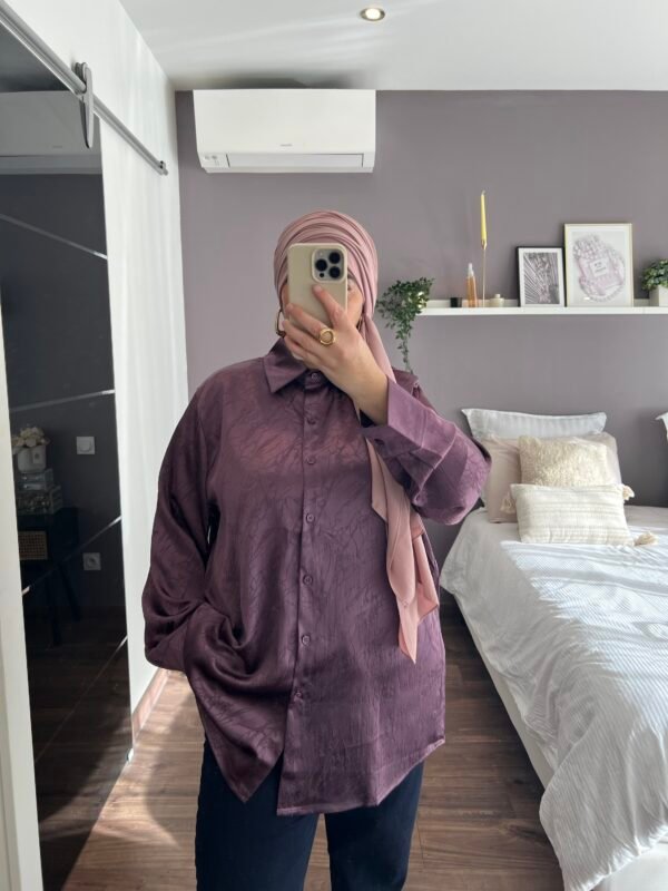 Chemise Leyla aubergine
