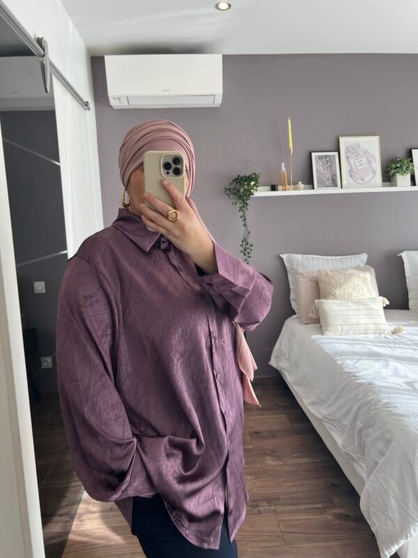 Chemise Leyla aubergine