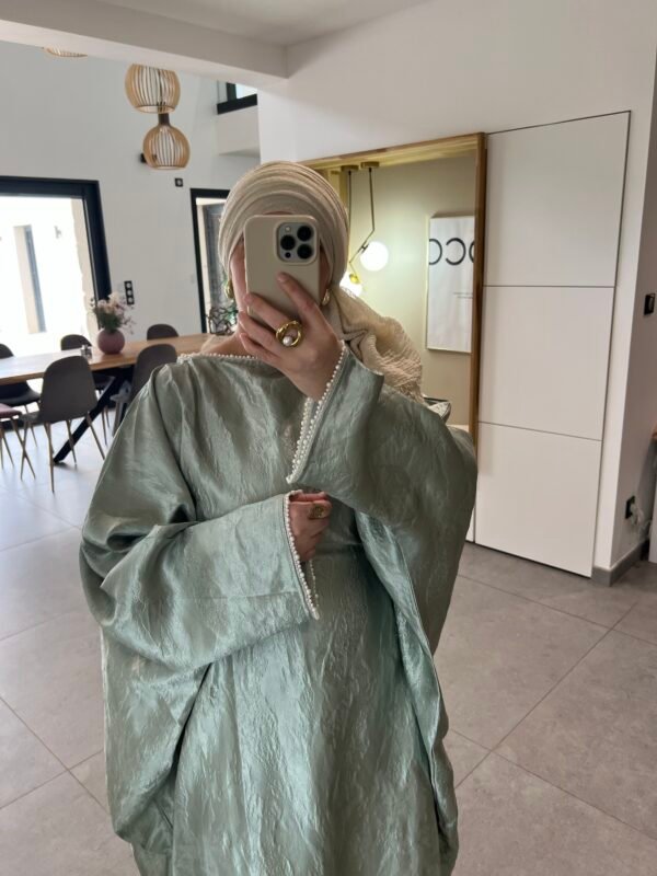 Abaya Perla vert d&rsquo;eau