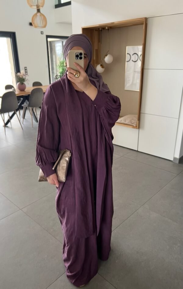 Abaya Mina Aubergine