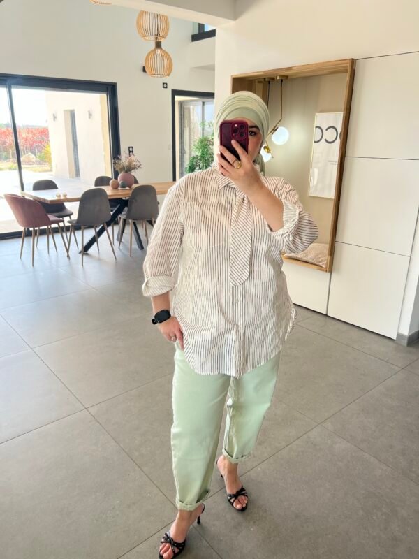Pantalon ballon cropped vert