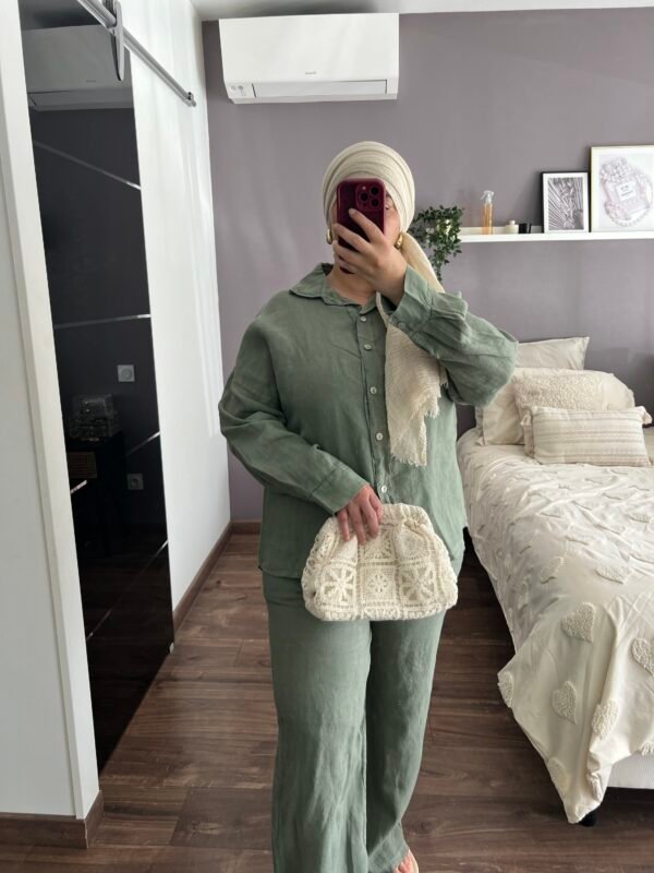 Ensemble lin supérieur kaki