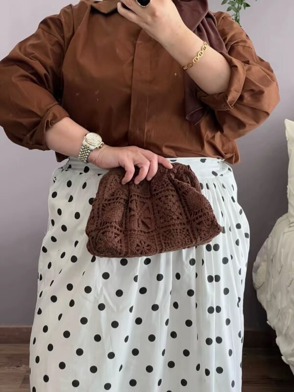 Sac bohème crochet marron