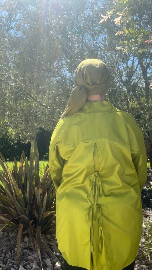 Chemise noeud vert anis