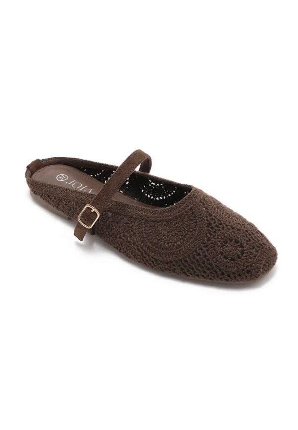 Mules ballerines en crochet