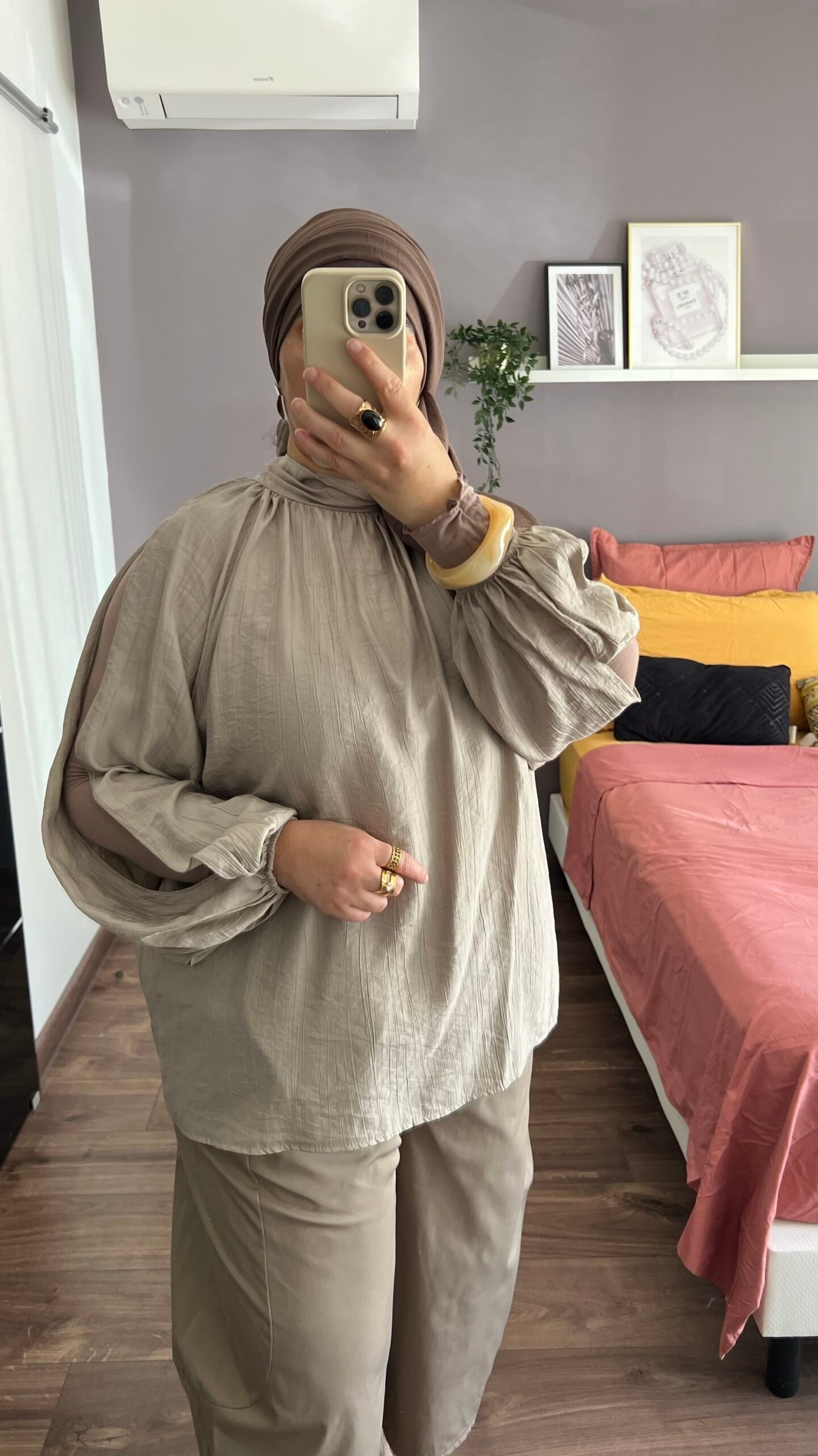 Blouse Chana taupe – Image 2