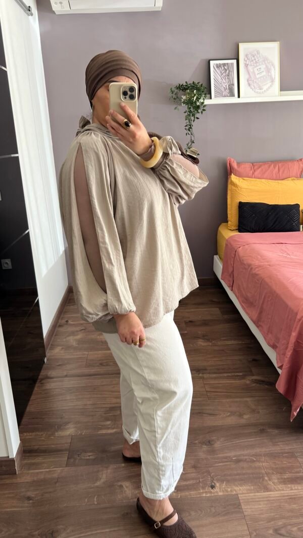 Blouse Chana taupe