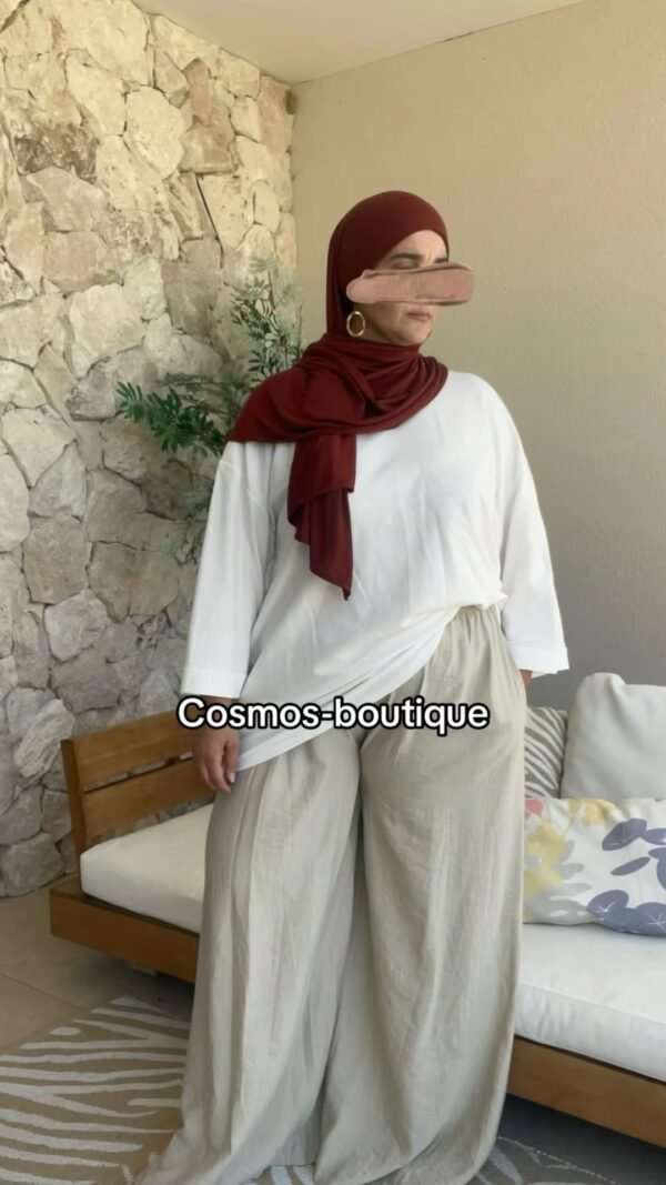 Pantalon lila beige